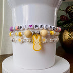 PEEPS Bunny Charm Bracelet – Pastel Easter Bead Bracelet