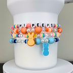 PEEPS Bunny Charm Bracelet – Pastel Easter Bead Bracelet