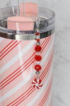 Peppermint Bliss Tumbler Straw Charm