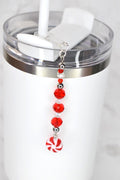 Peppermint Bliss Tumbler Straw Charm