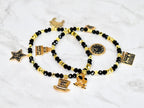 Happy New Year Black Honey Bracelet Collection - 5 Piece Set or Individual Bracelets
