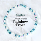 Ponderosa Shimmer Bracelet Collection: Turquoise, Silver and Crystal Beaded Bracelets with Snowflake Accent Beads