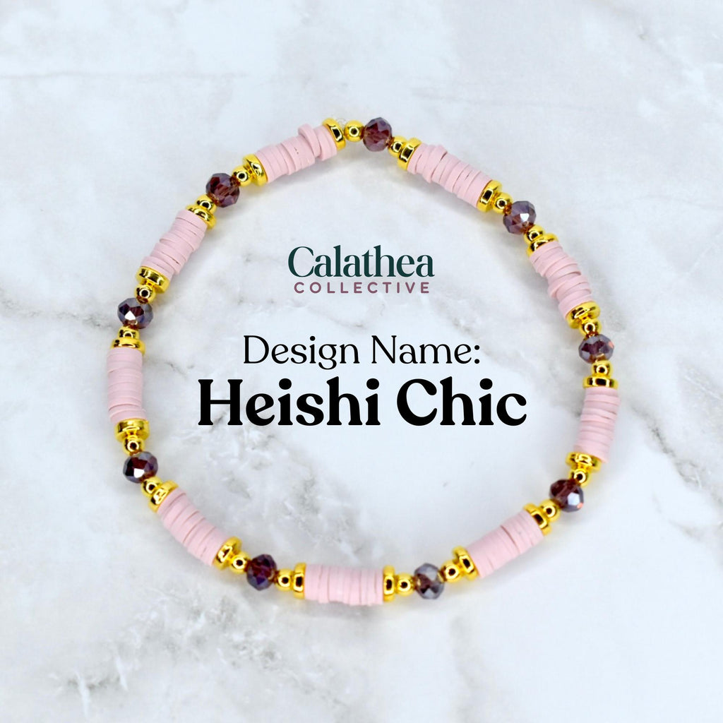 Mauve, Blush and Gold Cashmere Bracelet Collection