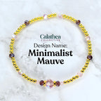Mauve, Blush and Gold Cashmere Bracelet Collection