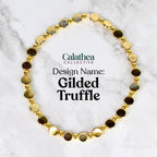 Chocolate Brown and Gold Bracelet Collection - Bow Charm Bracelets