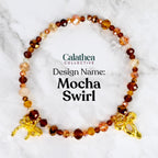 Chocolate Brown and Gold Bracelet Collection - Bow Charm Bracelets