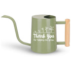 Personalized Metal Watering Can with Wood Handle - Thank You for Helping Me Grow