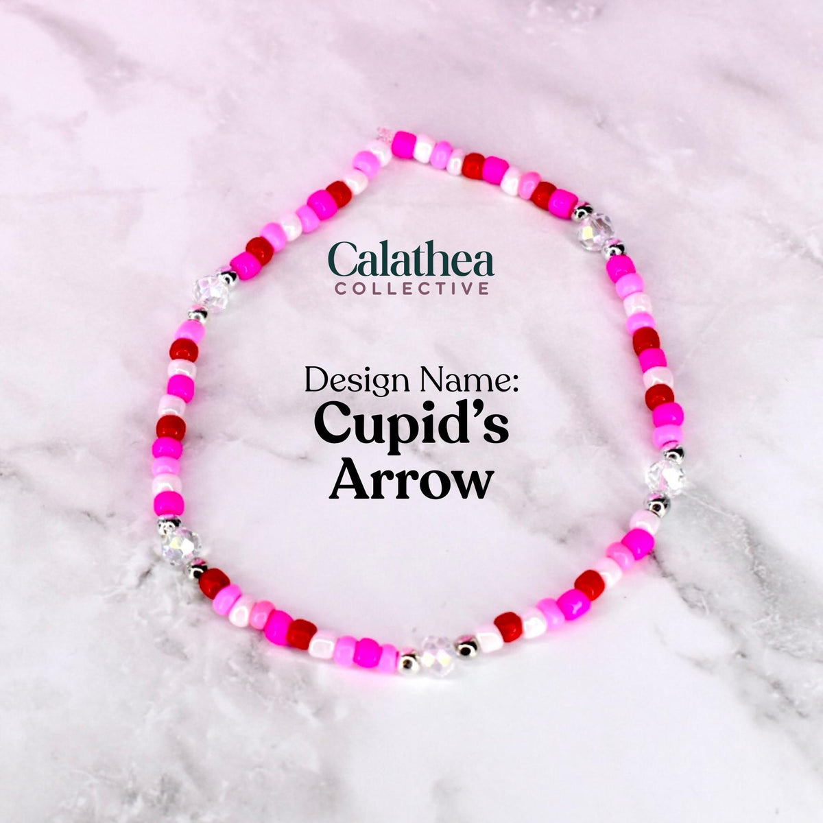 Red and Pink Bracelet Collection: Conversation Heart Charm Bracelets
