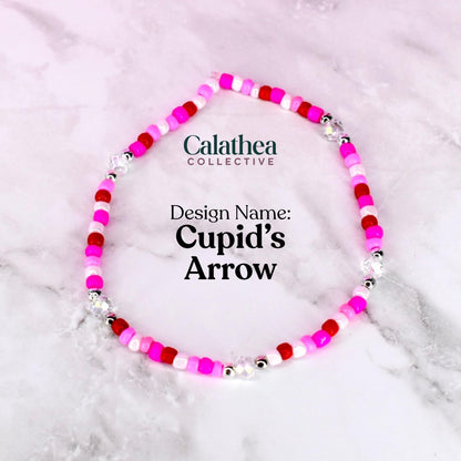 Red and Pink Bracelet Collection: Conversation Heart Charm Bracelets