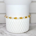 Starlight Shimmer Bracelet Collection - Pearl and Gold Star Bracelets