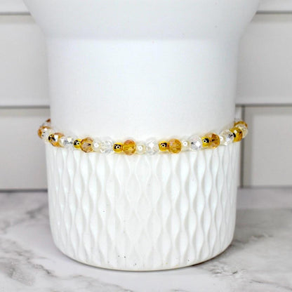 Starlight Shimmer Bracelet Collection - Pearl and Gold Star Bracelets