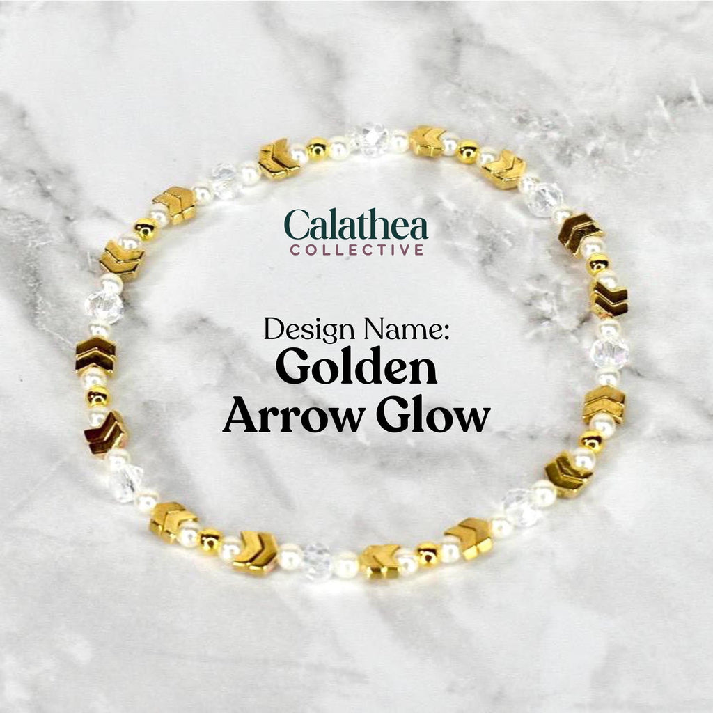 Starlight Shimmer Bracelet Collection - Pearl and Gold Star Bracelets