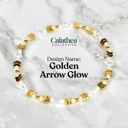Starlight Shimmer Bracelet Collection - Pearl and Gold Star Bracelets