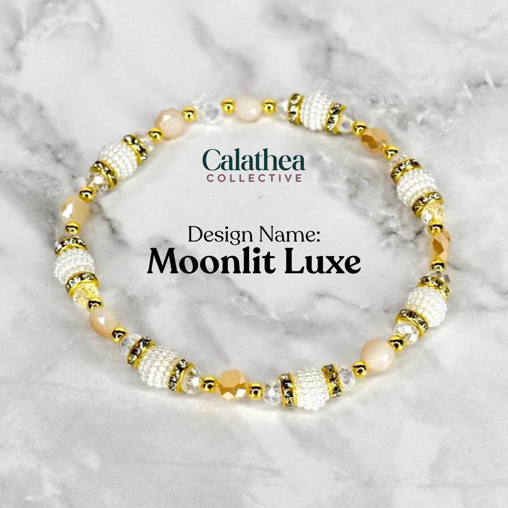 Starlight Shimmer Bracelet Collection - Pearl and Gold Star Bracelets