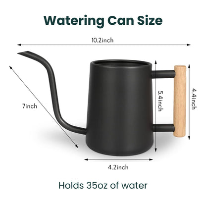 Personalized Watering Can with Wood Handle: Growth Looks Different for Everyone