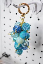 Turquoise Beaded Bag Charm or Tumbler Straw Charm