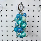 Turquoise Beaded Bag Charm or Tumbler Straw Charm