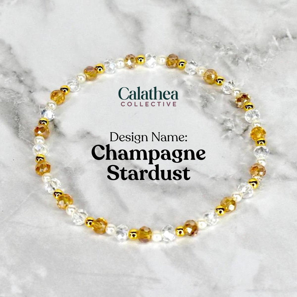 Starlight Shimmer Bracelet Collection - Pearl and Gold Star Bracelets
