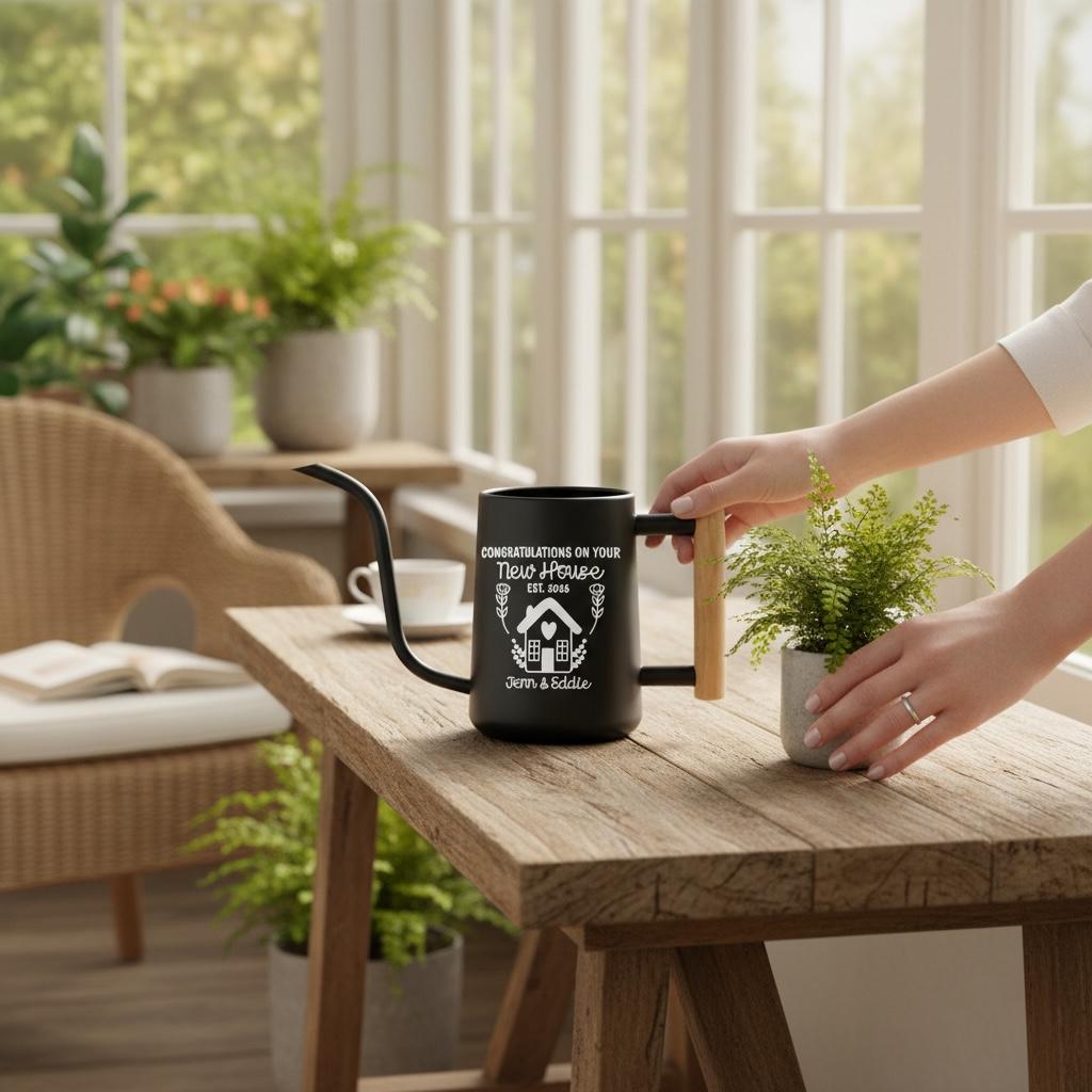 Personalized Housewarming Watering Can