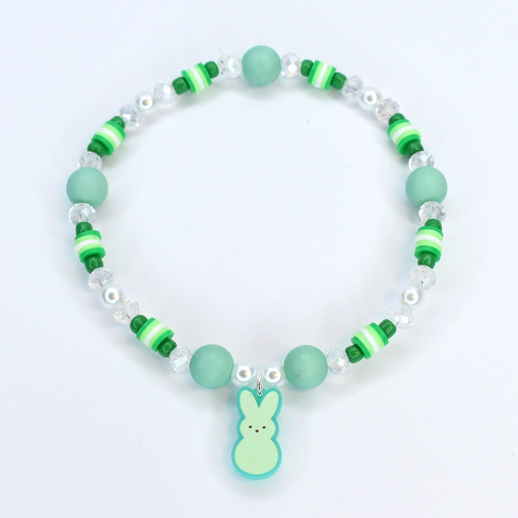 PEEPS Bunny Charm Bracelet – Pastel Easter Bead Bracelet