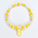PEEPS Bunny Charm Bracelet – Pastel Easter Bead Bracelet
