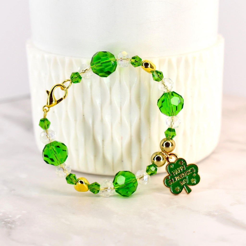 St. Patrick's Day Tumbler Handle Charm Bracelet