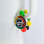 A beaded bracelet with a Juneteenth theme. The bracelet features a black, red, yellow, and green color scheme. The central charm reads "Do it for the culture" and "Juneteenth Since 1865 Black History".