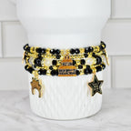 Happy New Year Black Honey Bracelet Collection - 5 Piece Set or Individual Bracelets