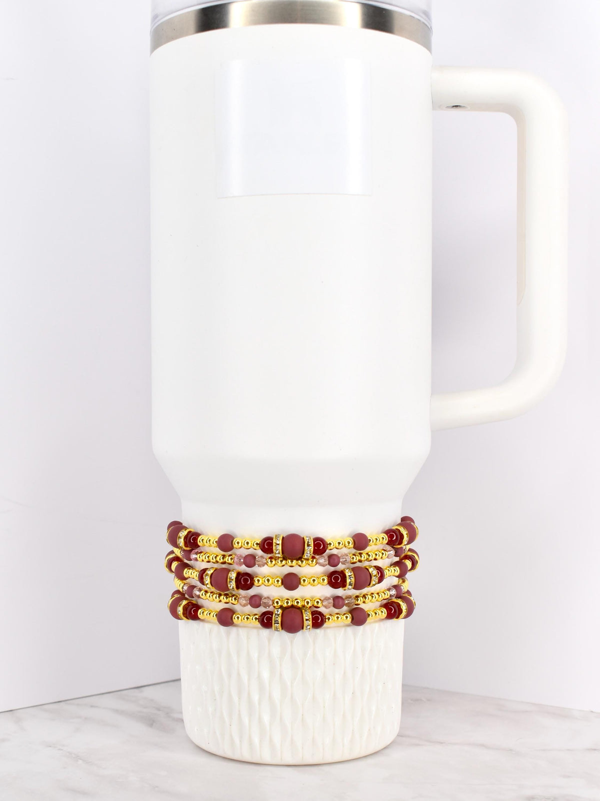 Red Velvet Cake Bracelet Collection: Crimson, Pink and Gold Bracelets