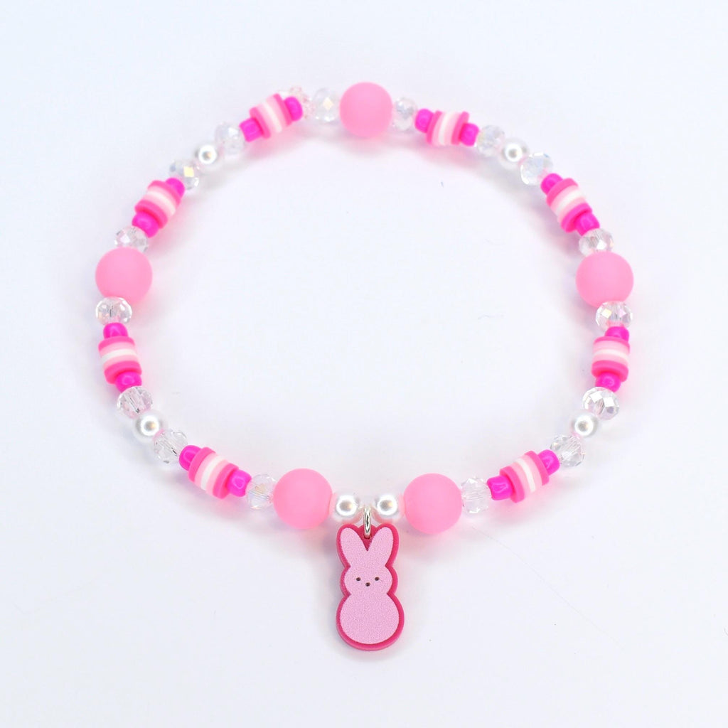 PEEPS Bunny Charm Bracelet – Pastel Easter Bead Bracelet