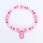PEEPS Bunny Charm Bracelet – Pastel Easter Bead Bracelet