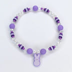 PEEPS Bunny Charm Bracelet – Pastel Easter Bead Bracelet