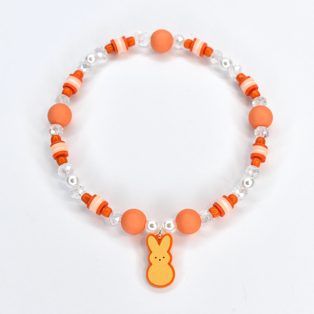 PEEPS Bunny Charm Bracelet – Pastel Easter Bead Bracelet