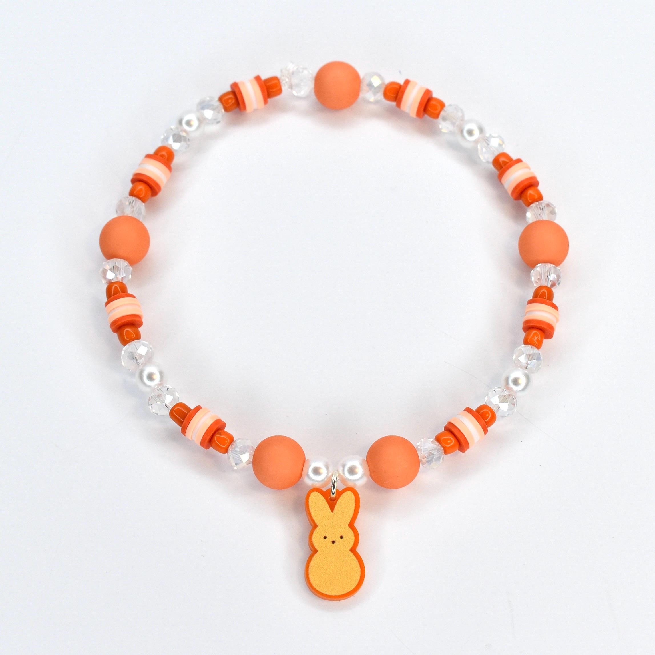 PEEPS Bunny Charm Bracelet – Pastel Easter Bead Bracelet