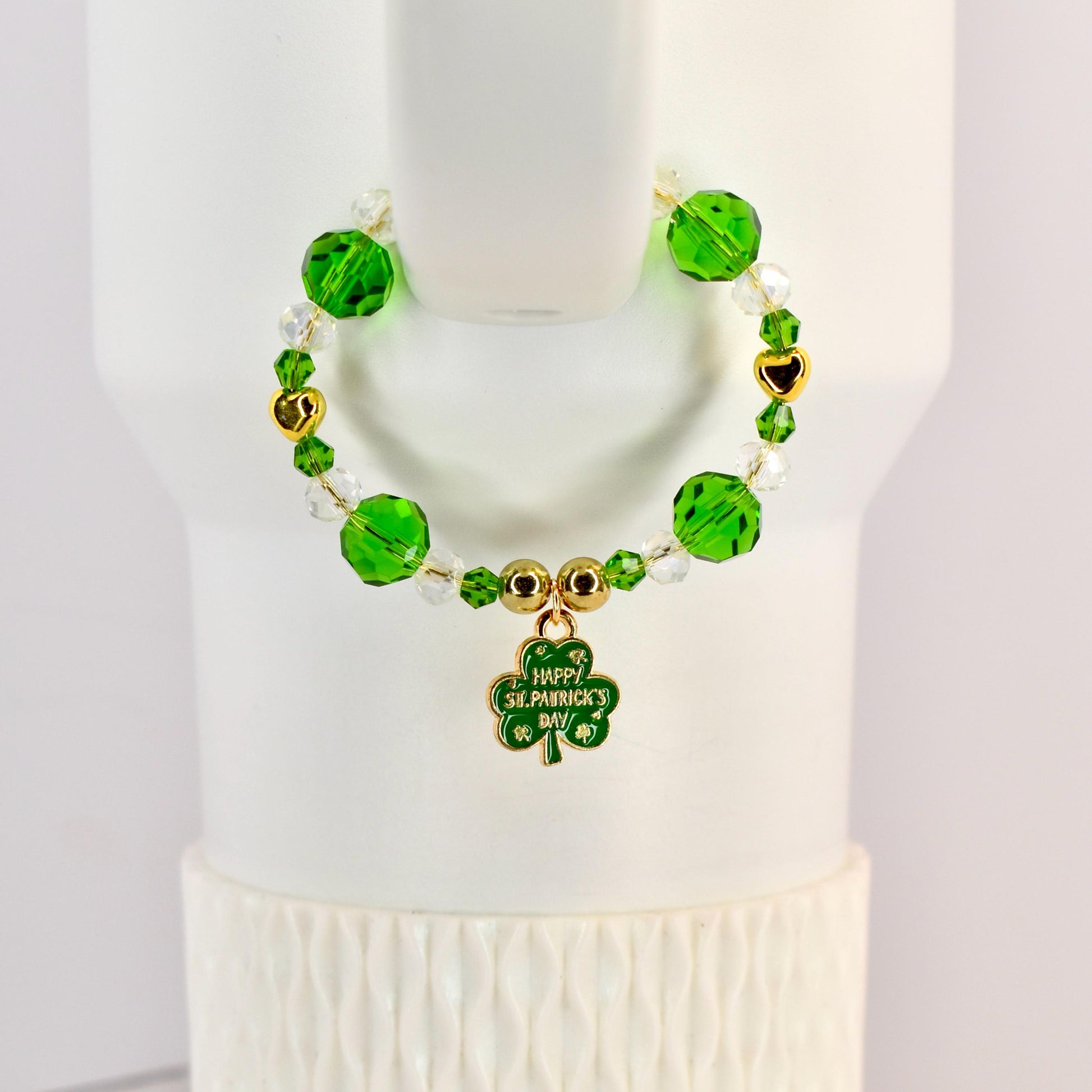 St. Patrick's Day Tumbler Handle Charm Bracelet