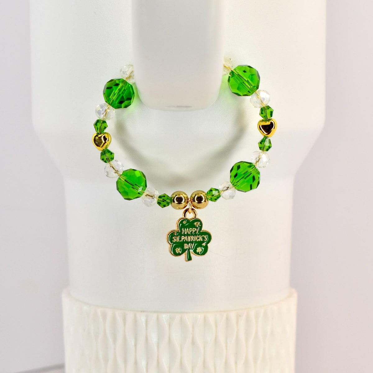 St. Patrick's Day Tumbler Handle Charm Bracelet
