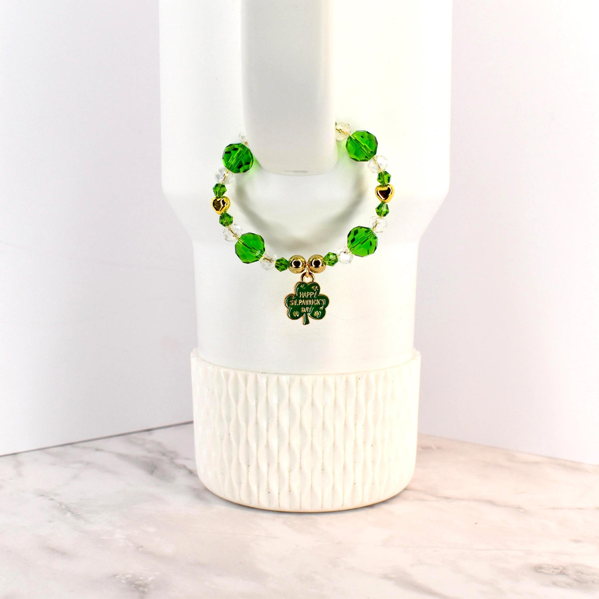 St. Patrick's Day Tumbler Handle Charm Bracelet