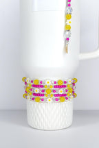 Yellow Pink Daisy Flower Bracelets