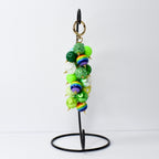 Saint Patrick's Day Beaded Bag Charm: Green Beaded Purse Accessory