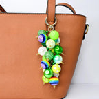 Saint Patrick's Day Beaded Bag Charm: Green Beaded Purse Accessory