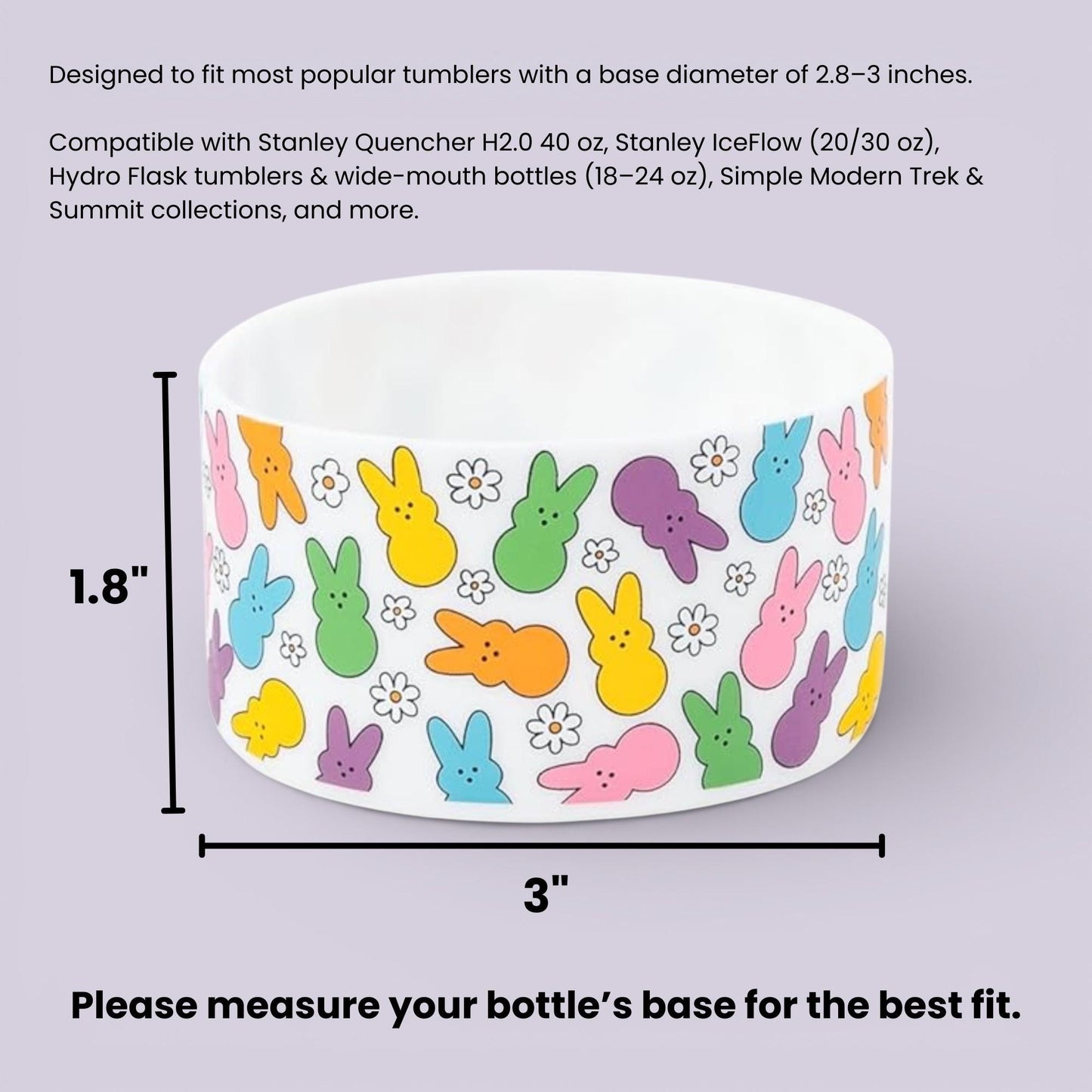 Easter Bunny Silicone Boot for Tumbler