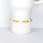 Yellow Pink Daisy Flower Bracelets