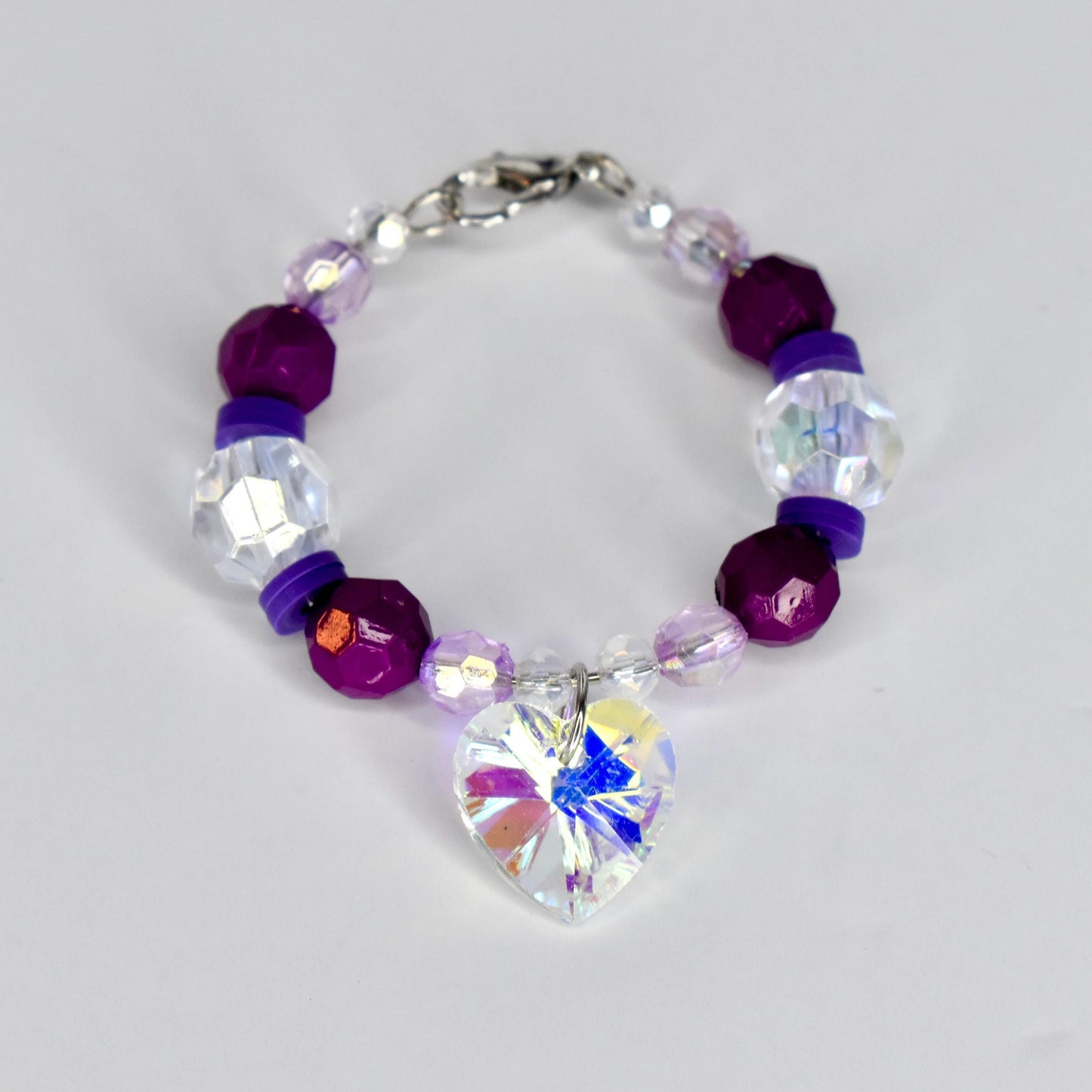 Purple Tumbler Handle Charm Bracelet