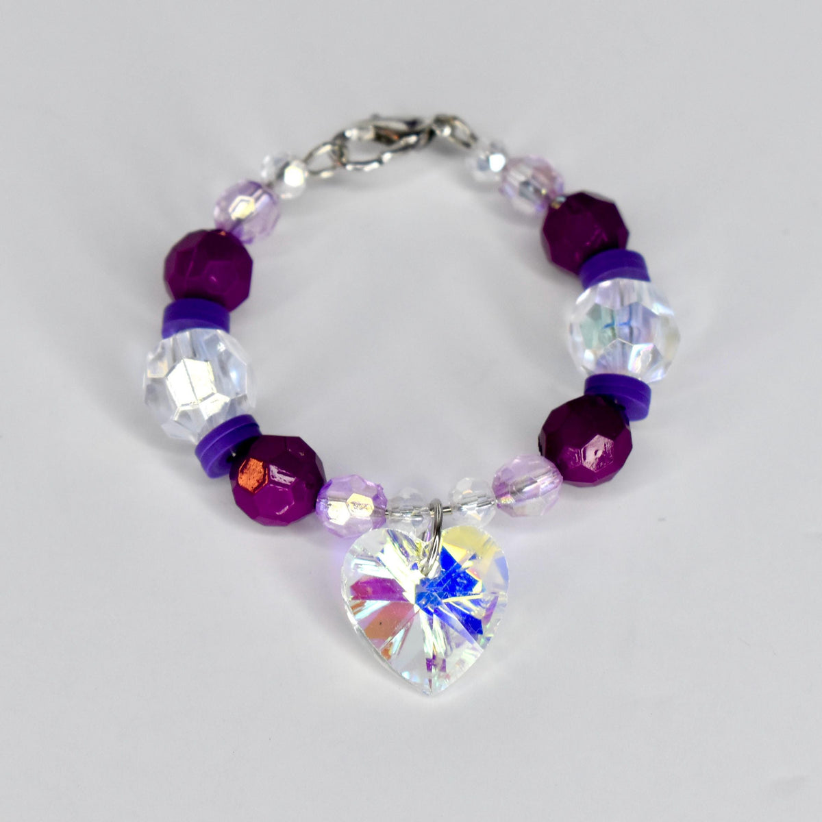 Purple Tumbler Handle Charm Bracelet