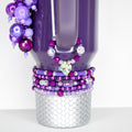 Purple Tumbler Handle Charm Bracelet