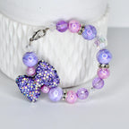 Purple Bow Tumbler Handle Charm
