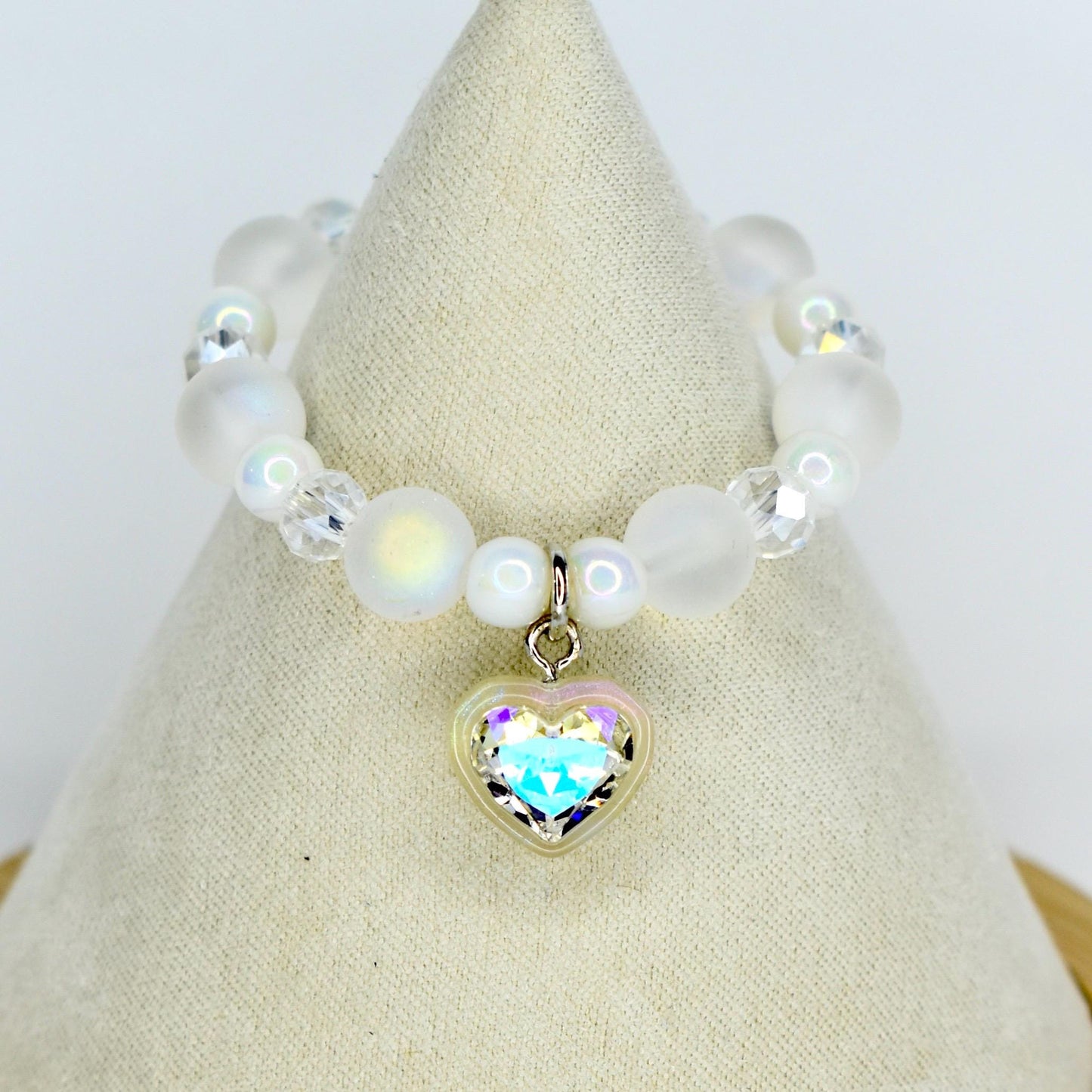 Crystal Heart Charm Necklace for Monster Doll