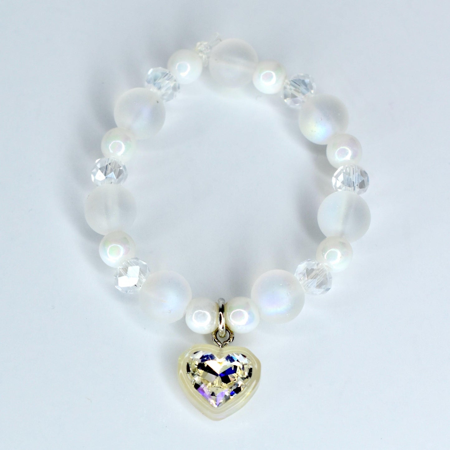 Crystal Heart Charm Necklace for Monster Doll
