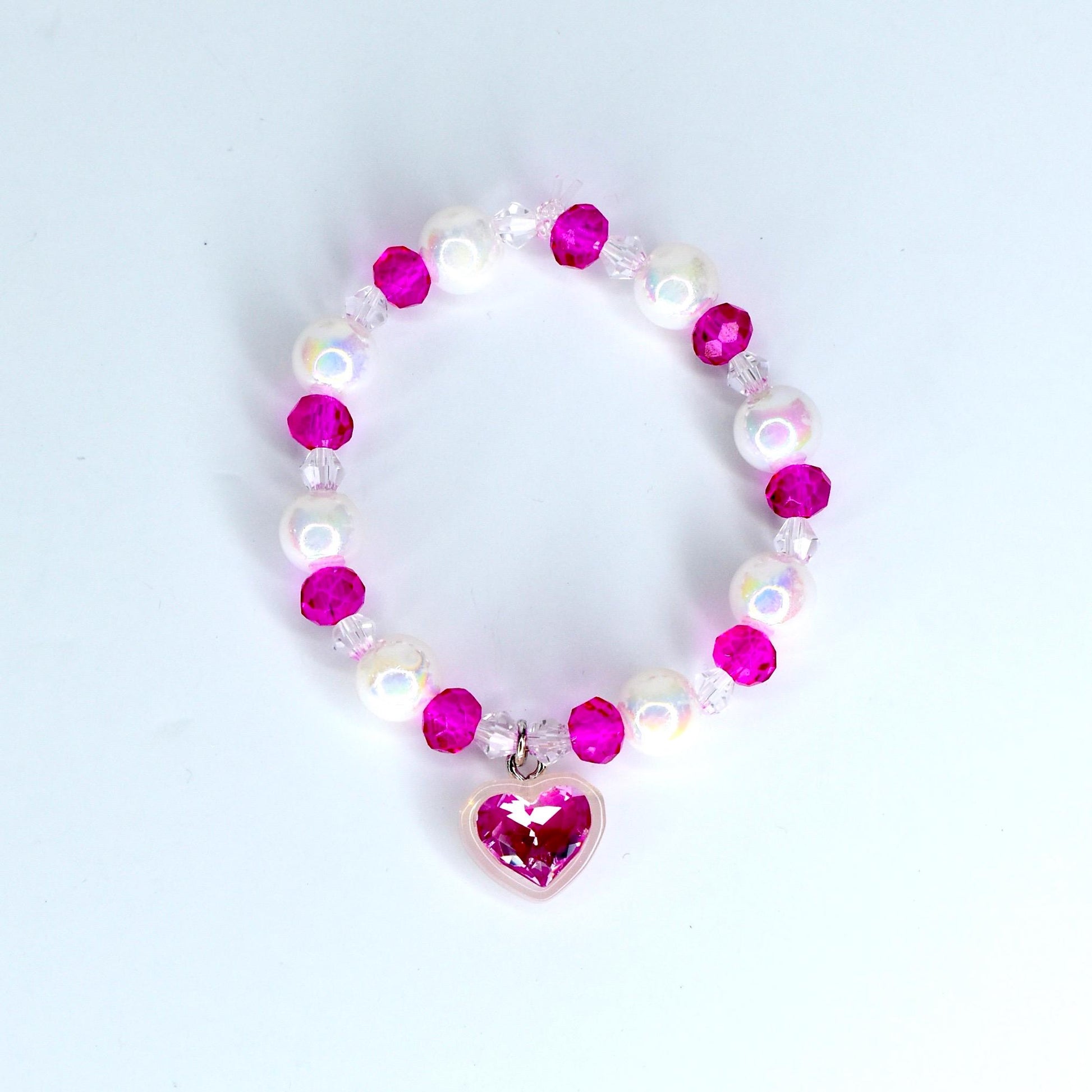 Hot Pink Heart Charm Necklace for Monster Doll