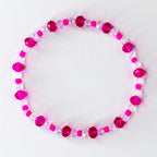 Hot Pink Violet Blossom Bracelet Collection